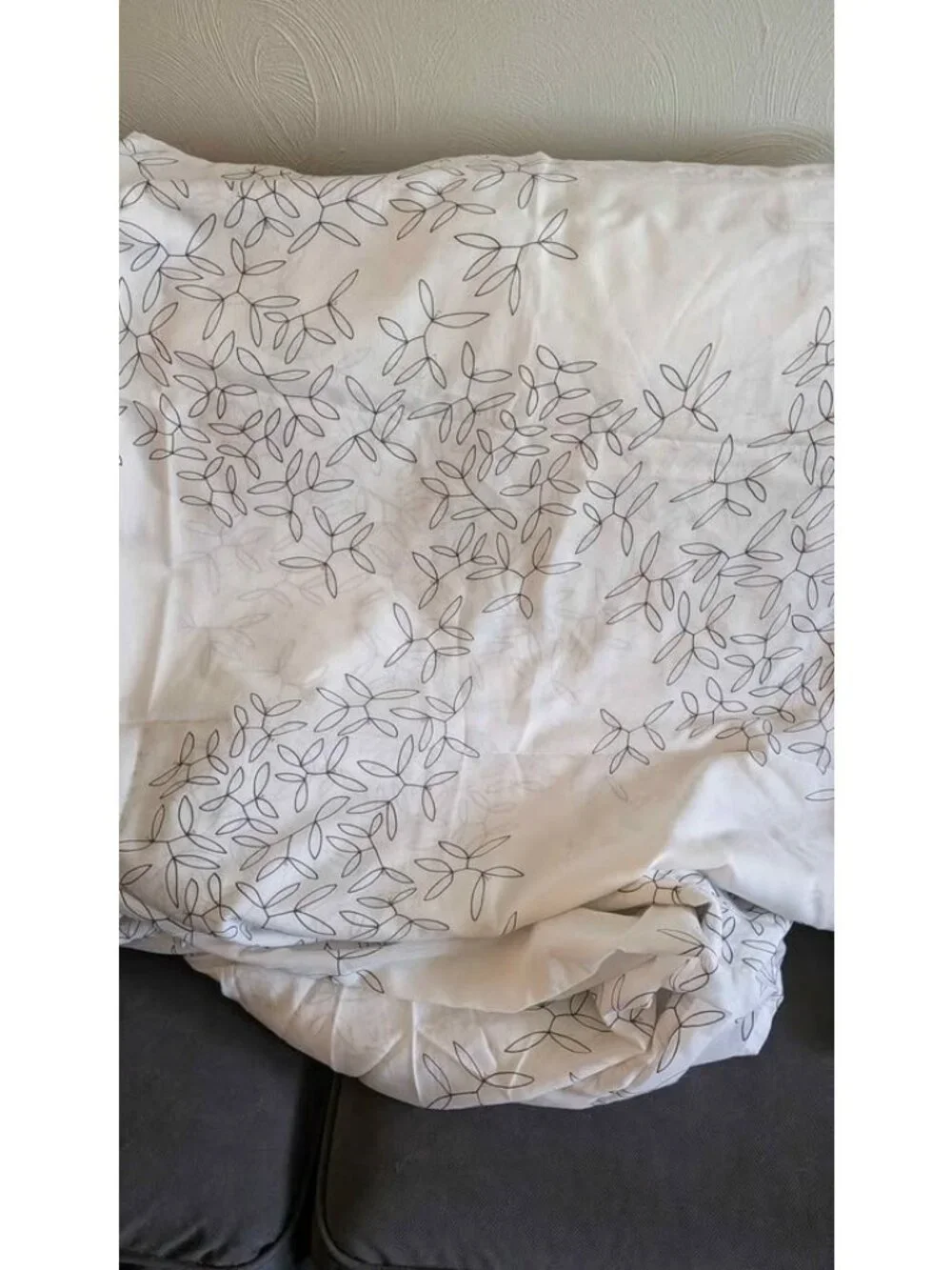 IKEA HEDDA BLAD Curtains panels black floral New